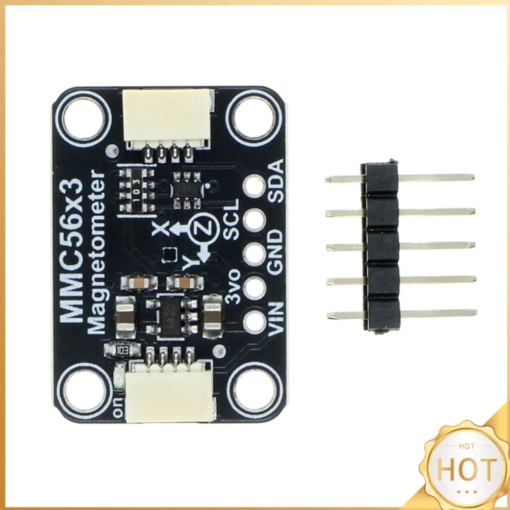 High Precision Triple-Axis Magnetometer MMC5603 20-Bit STEMMA QT Qwiic I2C ±30 Gauss Sensor Module Board