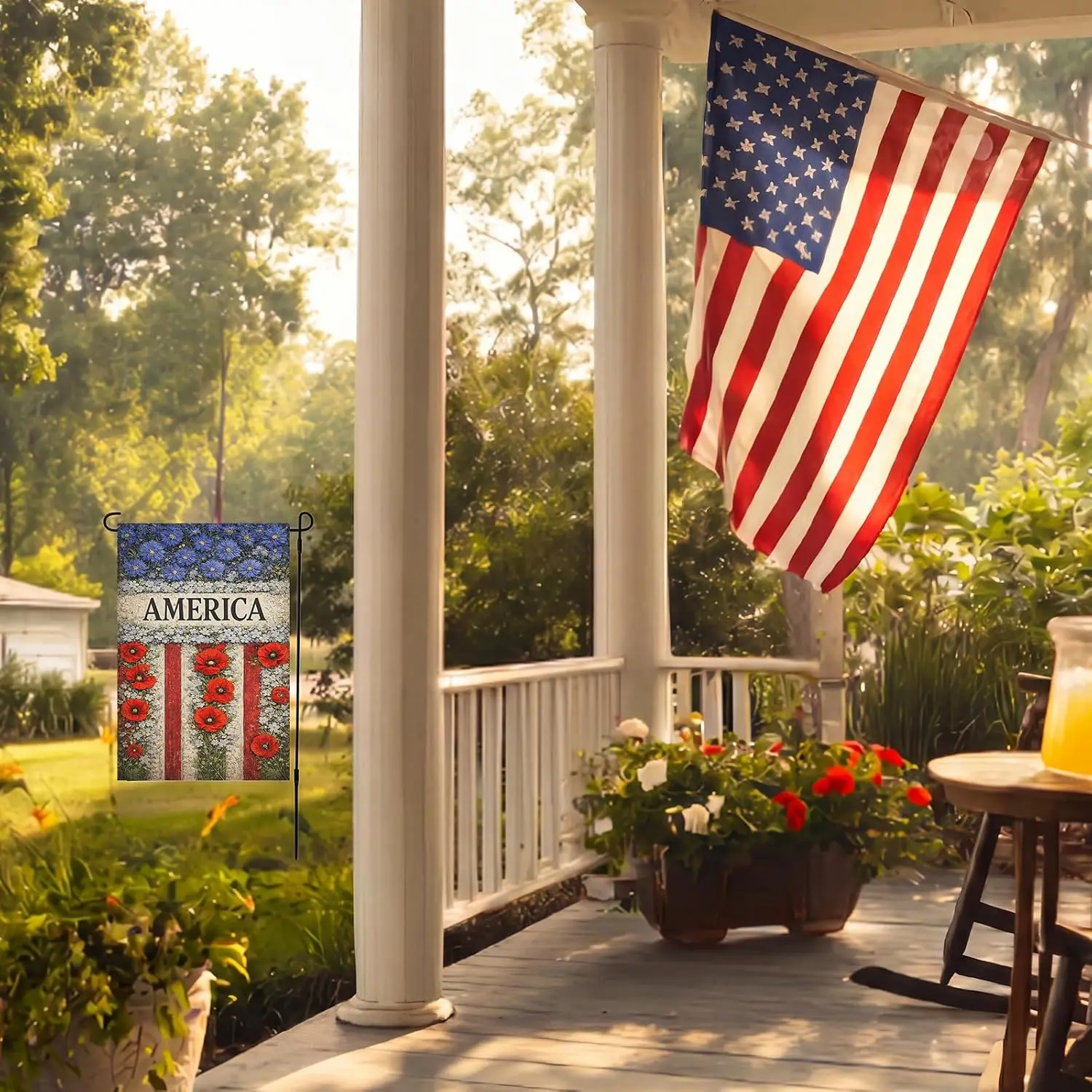 Patriotic Garden Flag, 12 x 18 Inch, Double Sided yyi