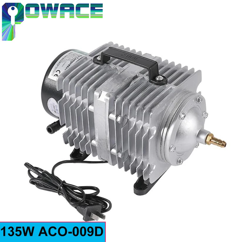 

135W Air Compressor Electrical Magnetic Air Pump For CO2 Laser Engraving Cutting Machine ACO-009D