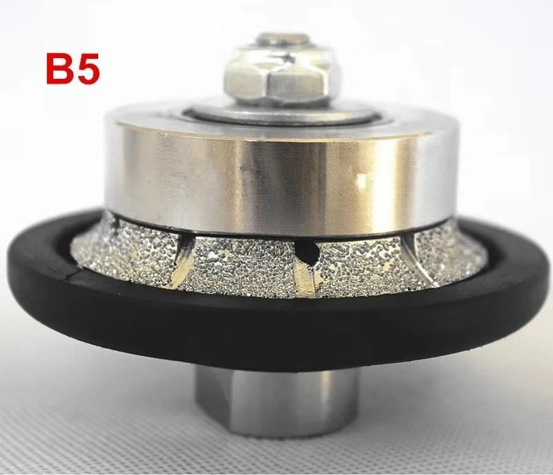 V50 Full Bullnose Coarse Grit Diamond Hand Profiling Wheel Profiler Router Bit for Granite Marble Countertop