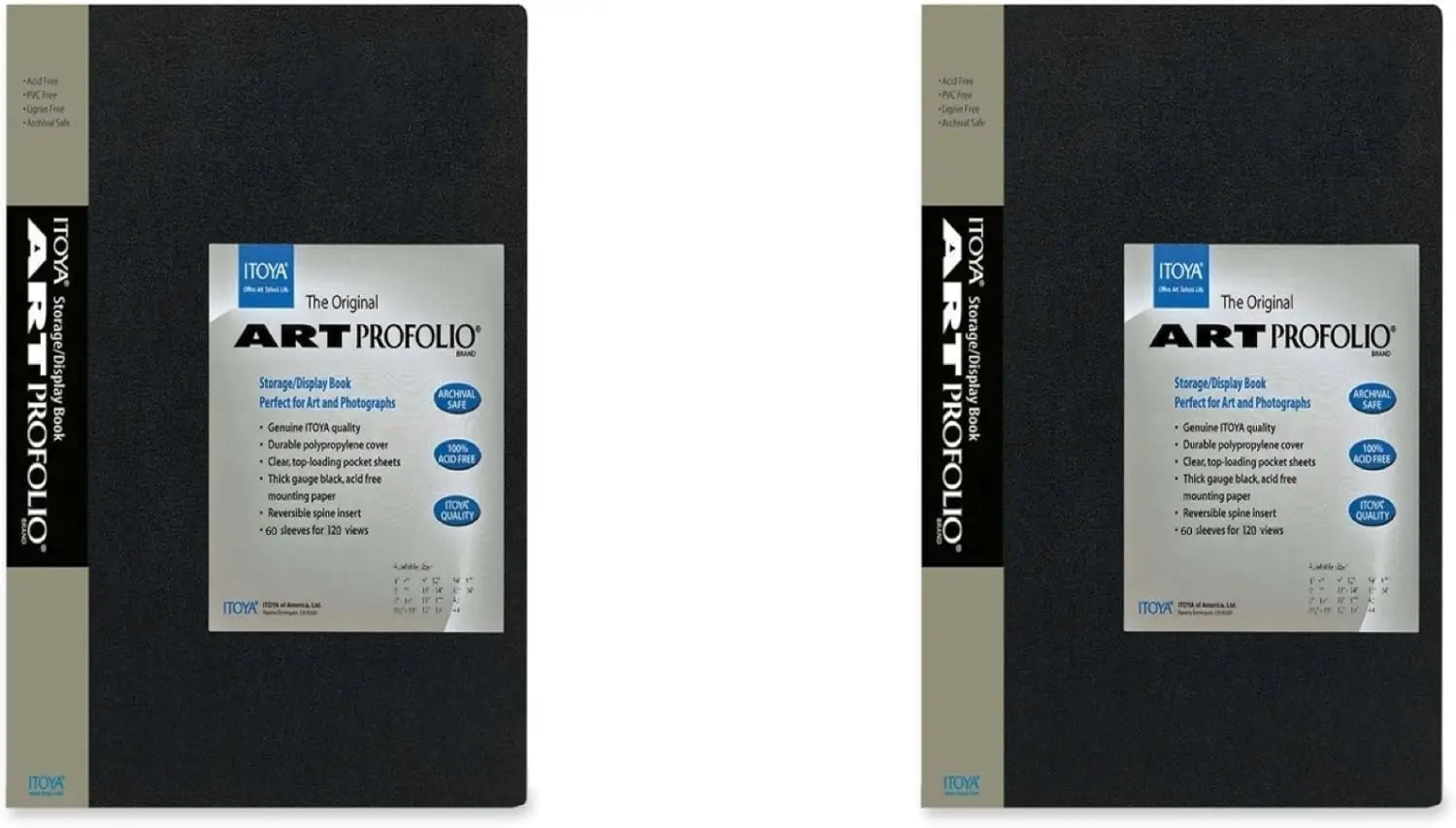 

Набор для хранения и демонстрации художественных работ 9x12 дюймов с 48 листами для художников