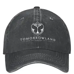 Czapka z daszkiem dla mężczyzn z daszkiem Tomorrowlands Festival dla kobiet w trudnej sytuacji, sprana czapka typu Snapback muzyka elektroniczna na zewnątrz czapki golfowe do biegania