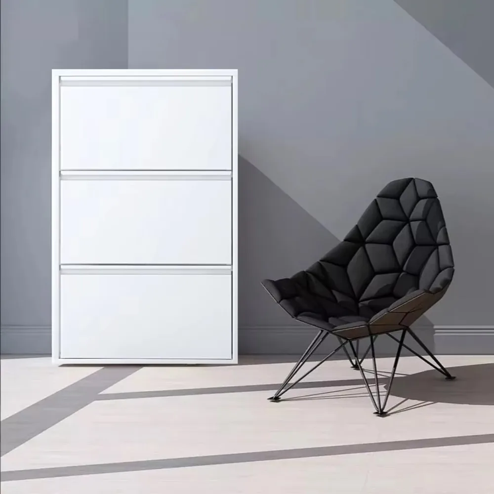 New Ultra-thin 122mm Doorway Living Room Nordic Shoe Rack Modern Minimalist Tipping Bucket Cabinet Home Convenient Shoe Cabinet
