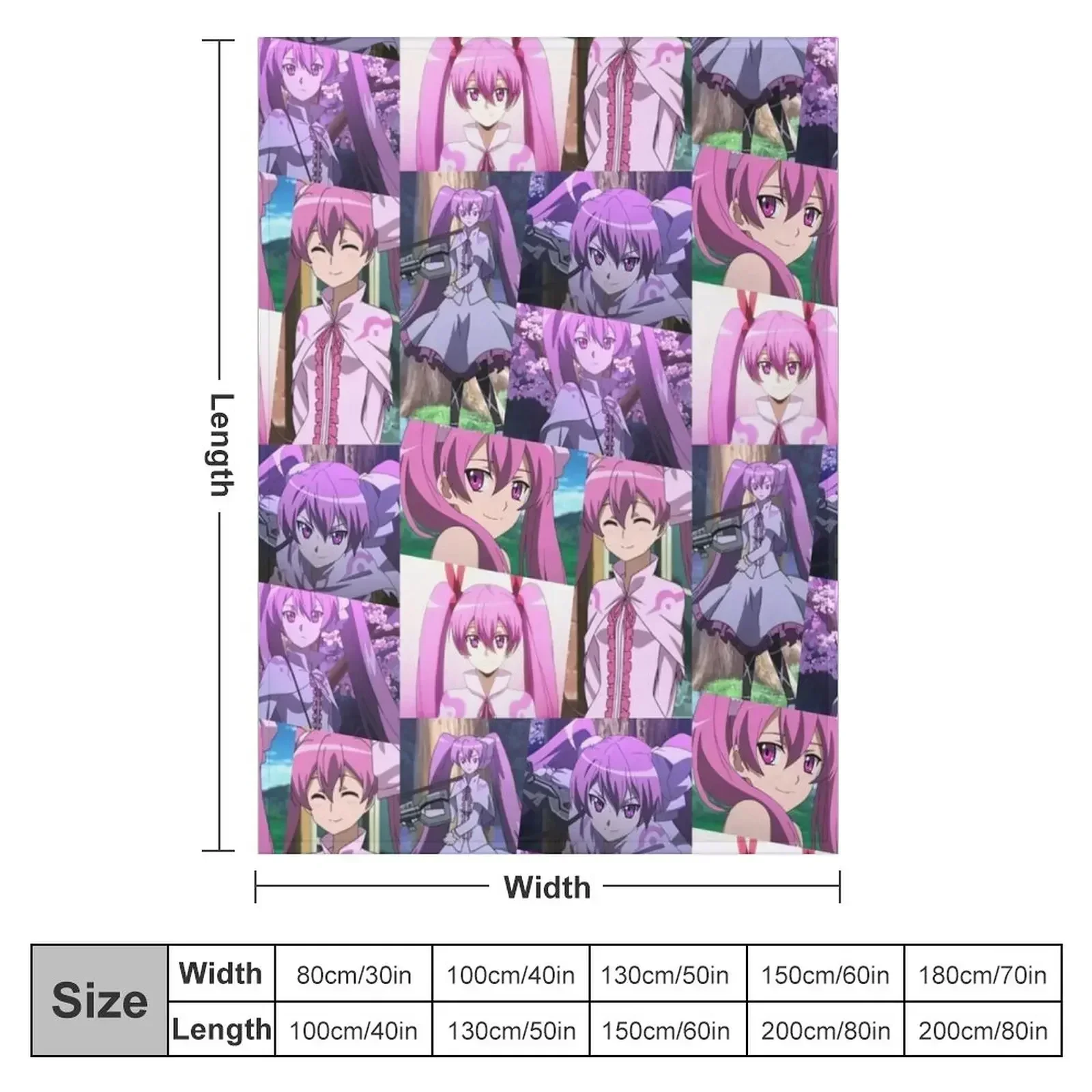 Anime Akame ga Kill Mine Throw Blanket Thin for winter Weighted Luxury Thicken Blankets