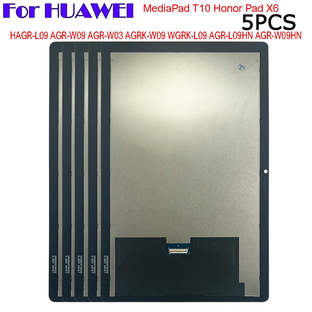 5PCS For Huawei MediaPad T10 Honor Pad X6 AGR-W09 AGR-W03 AGRK-W09 L09 W09HN LCD Display Touch Screen Digitizer Glass Assembly