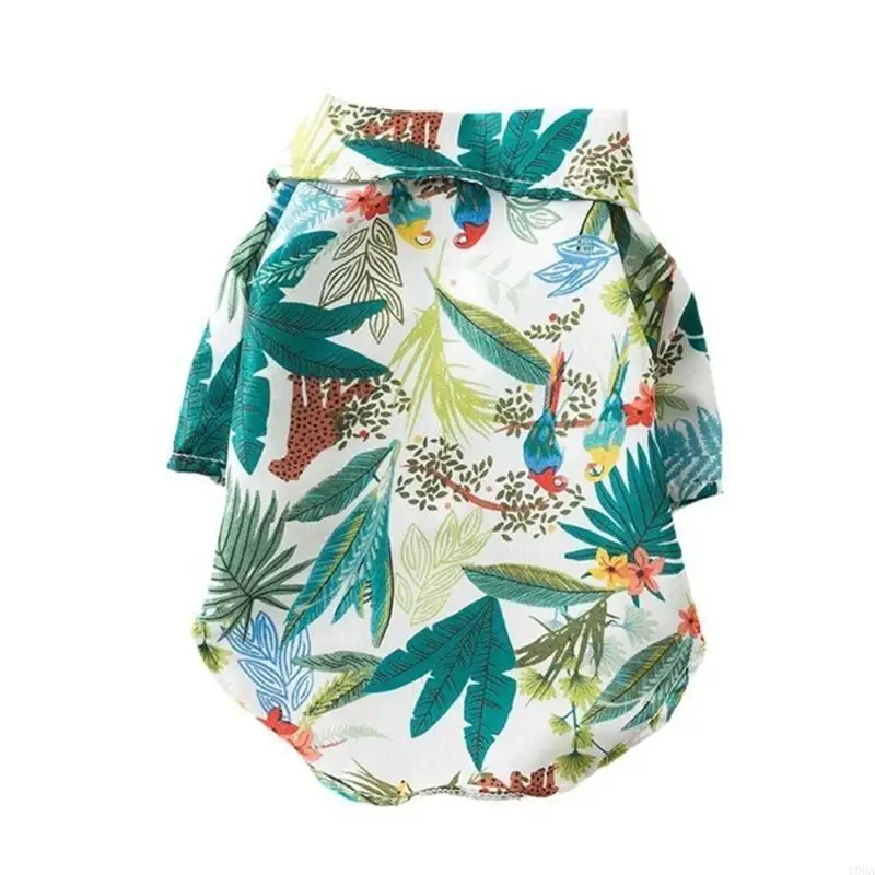 Hawaiian Dog T-Shirt – Summer Beach Style product image