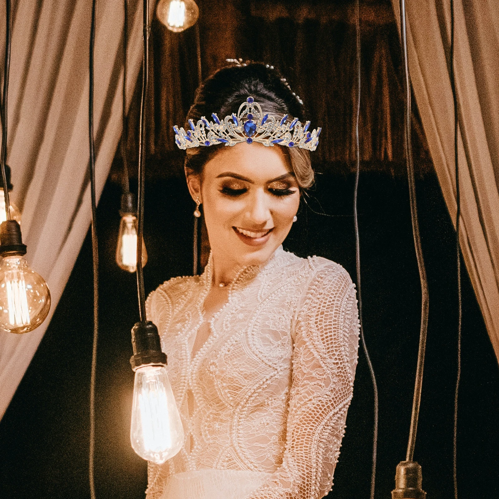 

Bridal Rhinestone Women Tiara Tiara Crown for Women Wedding Headdress Hair Decors Bridal Headpiece Tiaras Crowns