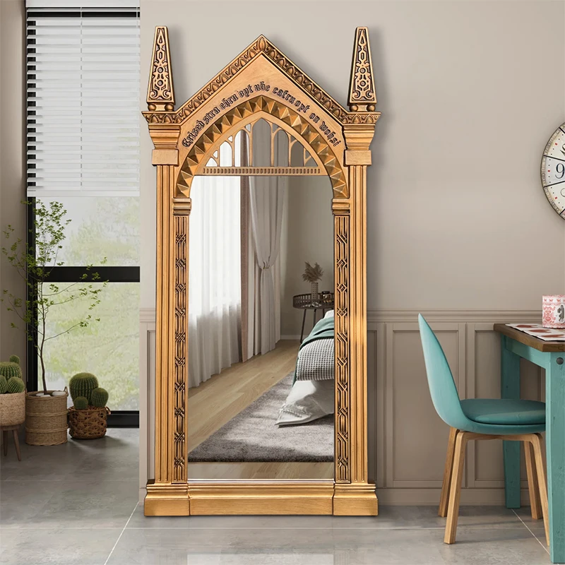 

Aesthetic Nordic Mirrors Vintage Luxury Designer Moveable Mirrors Large Baroque Standing Espejos Decorativos Home Decorations