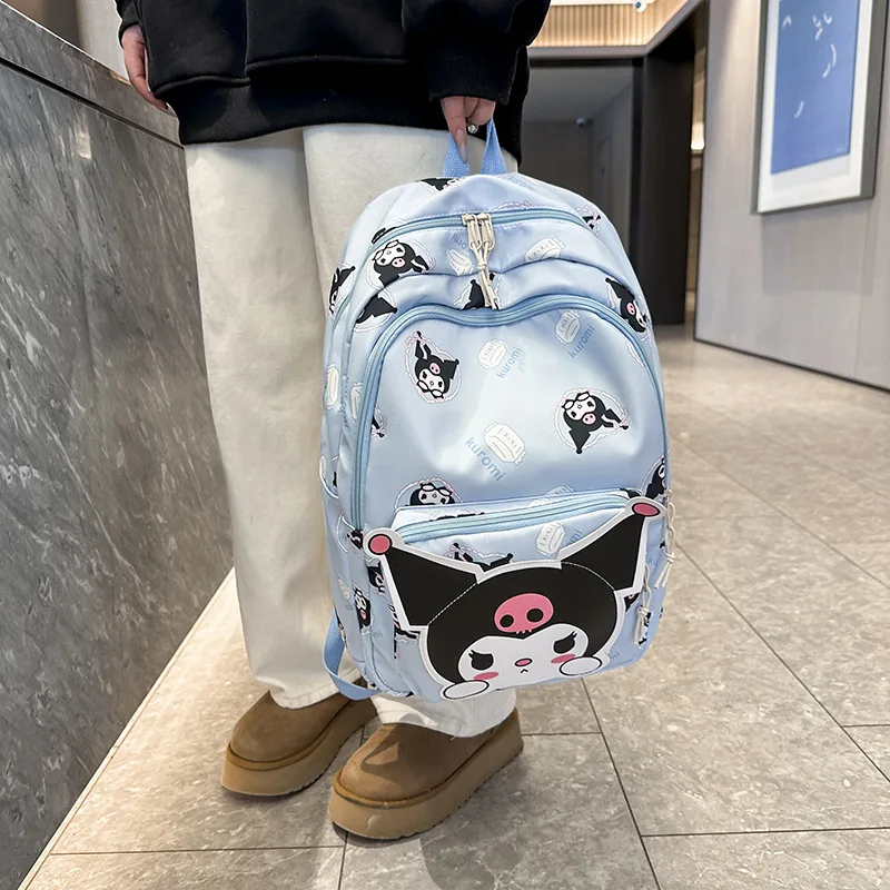 Kawaii Sanrio Kuromi cute cartoon anime backpack simple large-capacity decompression student backpack gift for girls