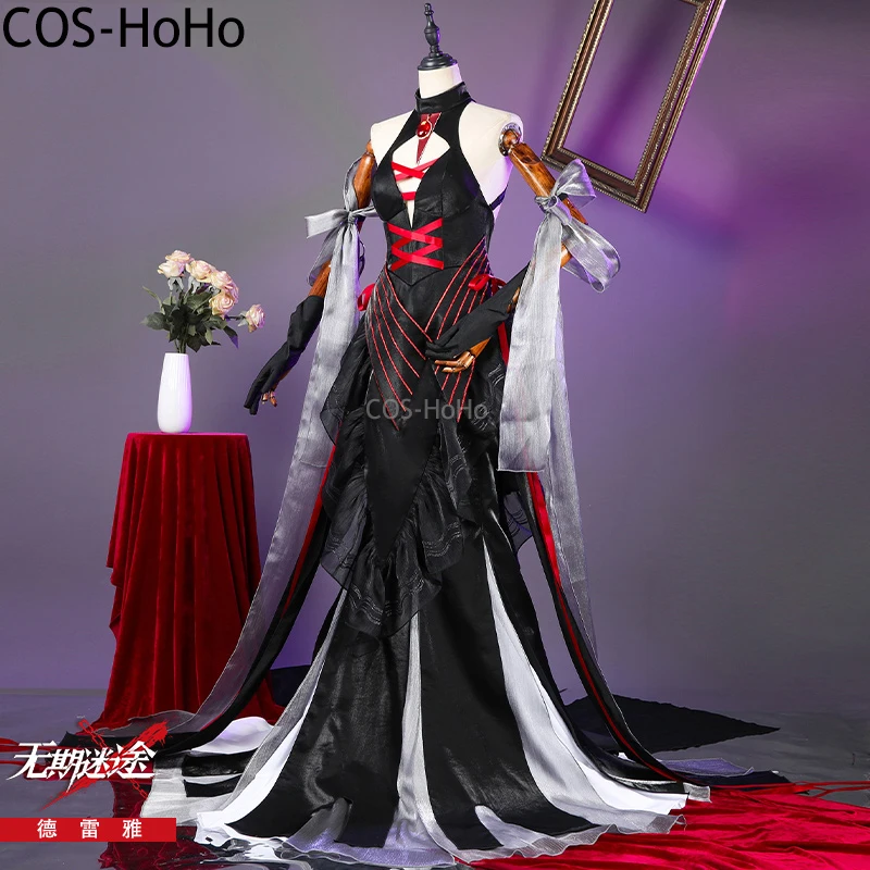 COS-HoHo Path To Nowhere Dreya Spielanzug Wunderschönes Kleid Uniform Cosplay Kostüm Halloween Party Rollenspiel Outfit Damen XS-XXL