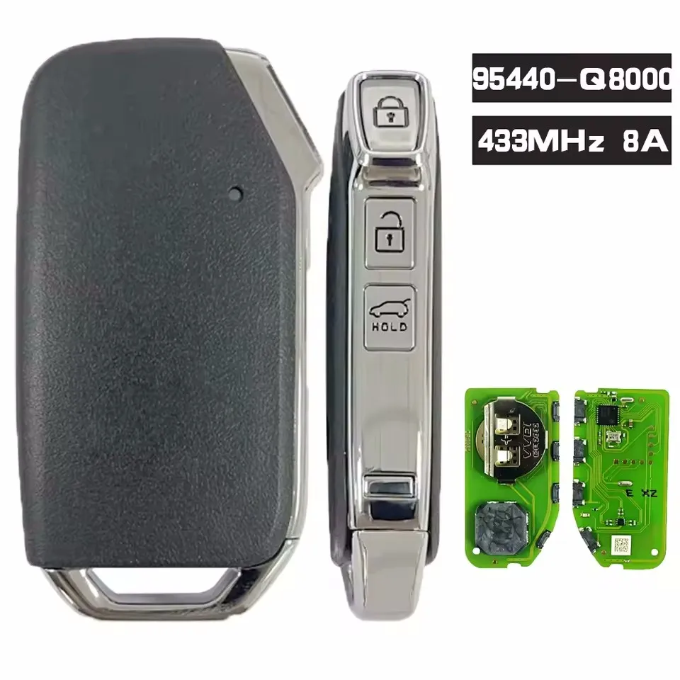 

DIYKEY 95440-Q8000 3-кнопочный смарт-ключ 433 МГц 8A чип пульт дистанционного управления без ключа для Kia K3 Seltos