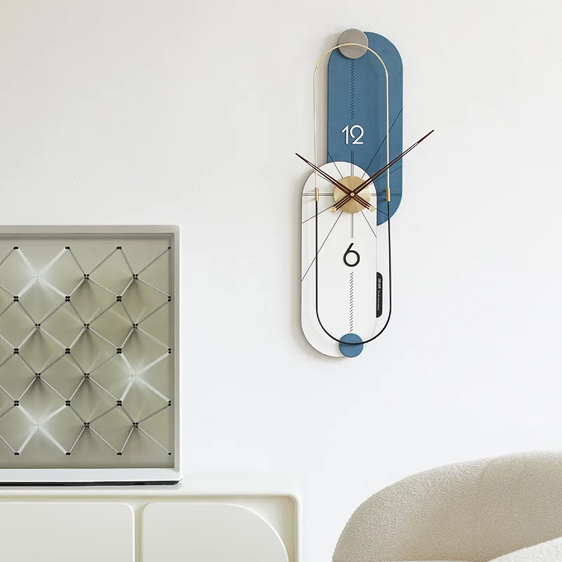 Large size minimalist wall clock, living room simple atmosphere, art clock, entrance high-end