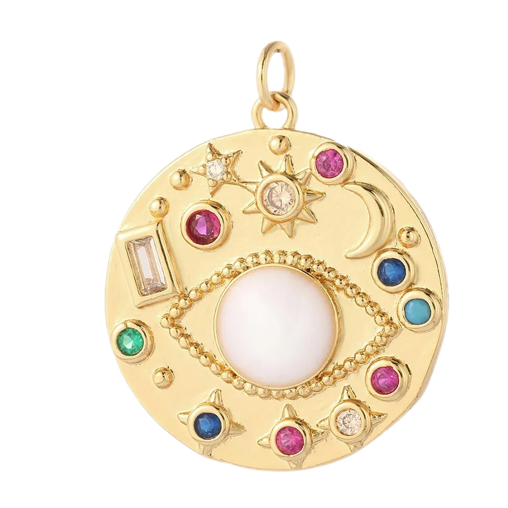Cute Exquisite Heart-shaped Charms for Jewelry Making Supplies DIY Earrings Necklace Key Buckle Pendant Golden Classic Style image 3