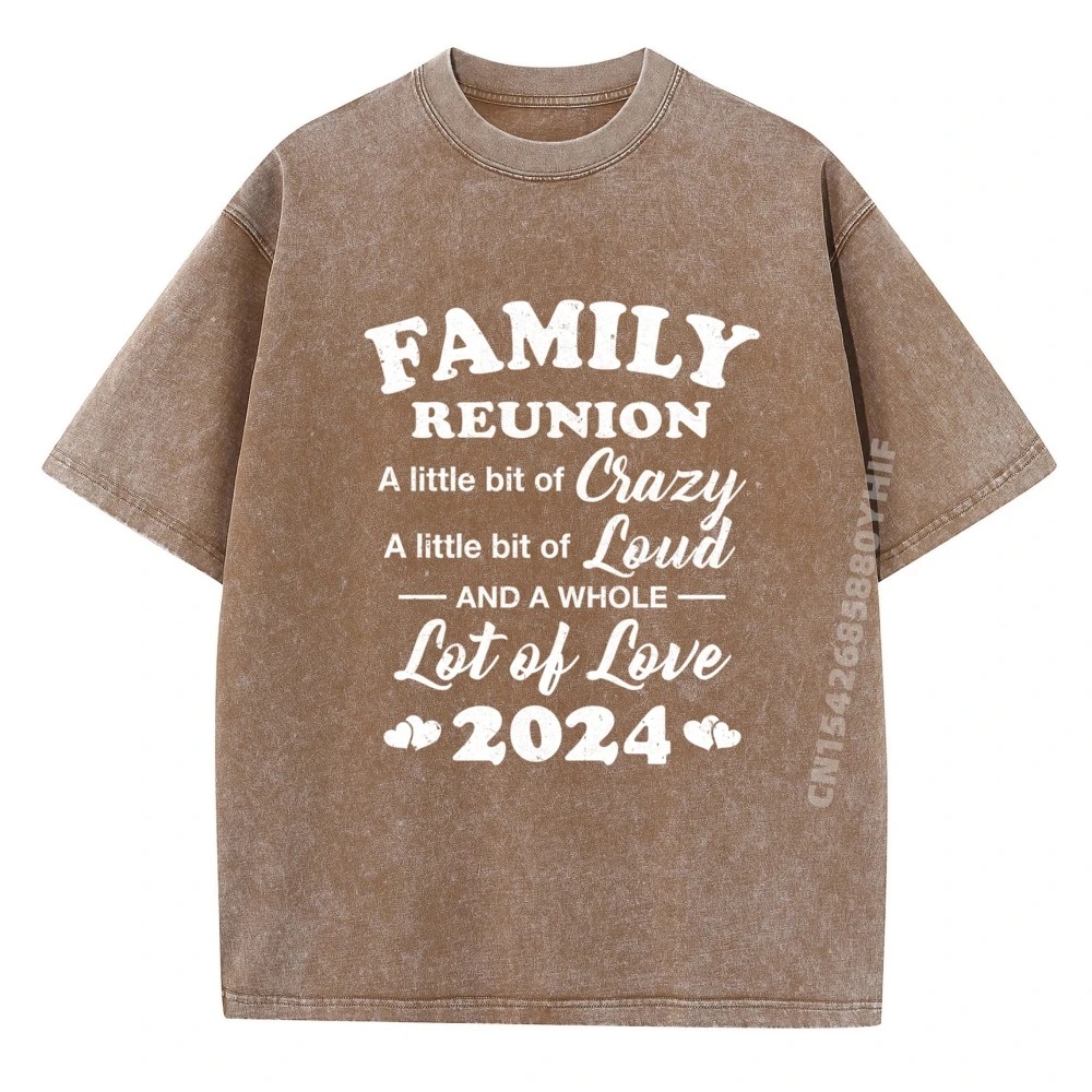 قمم مطبوعة لم شمل العائلة 2024 ليس هناك عائلة مثل الشخص الذي حصلت على تي شيرت جرافيك للرجال قمصان ناعمة مغسولة للرجال