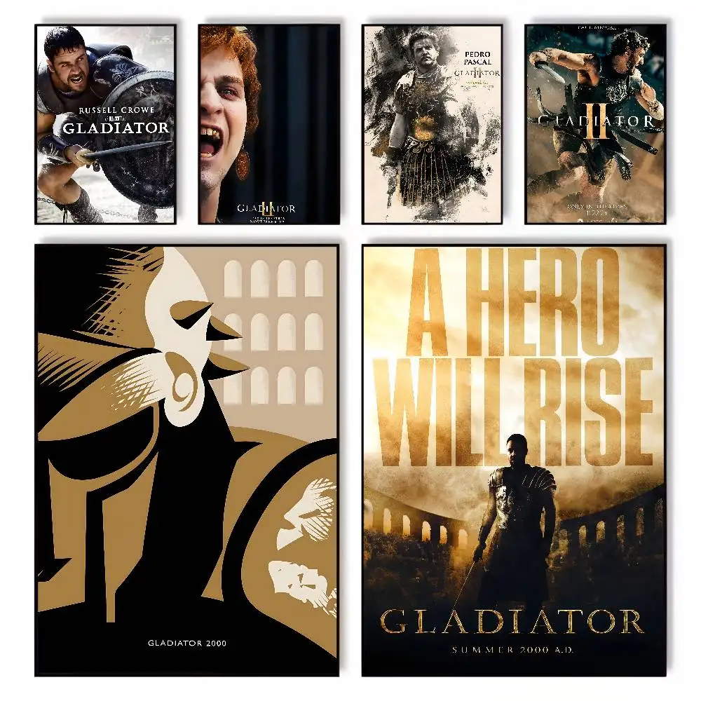 1 قطعة المصارع الفيلم الكلاسيكي المشارك الفن قماش HD الجمالية ورق الطباعة جدار الفن لغرفة المعيشة بار ديكور المنزل الموضة #1