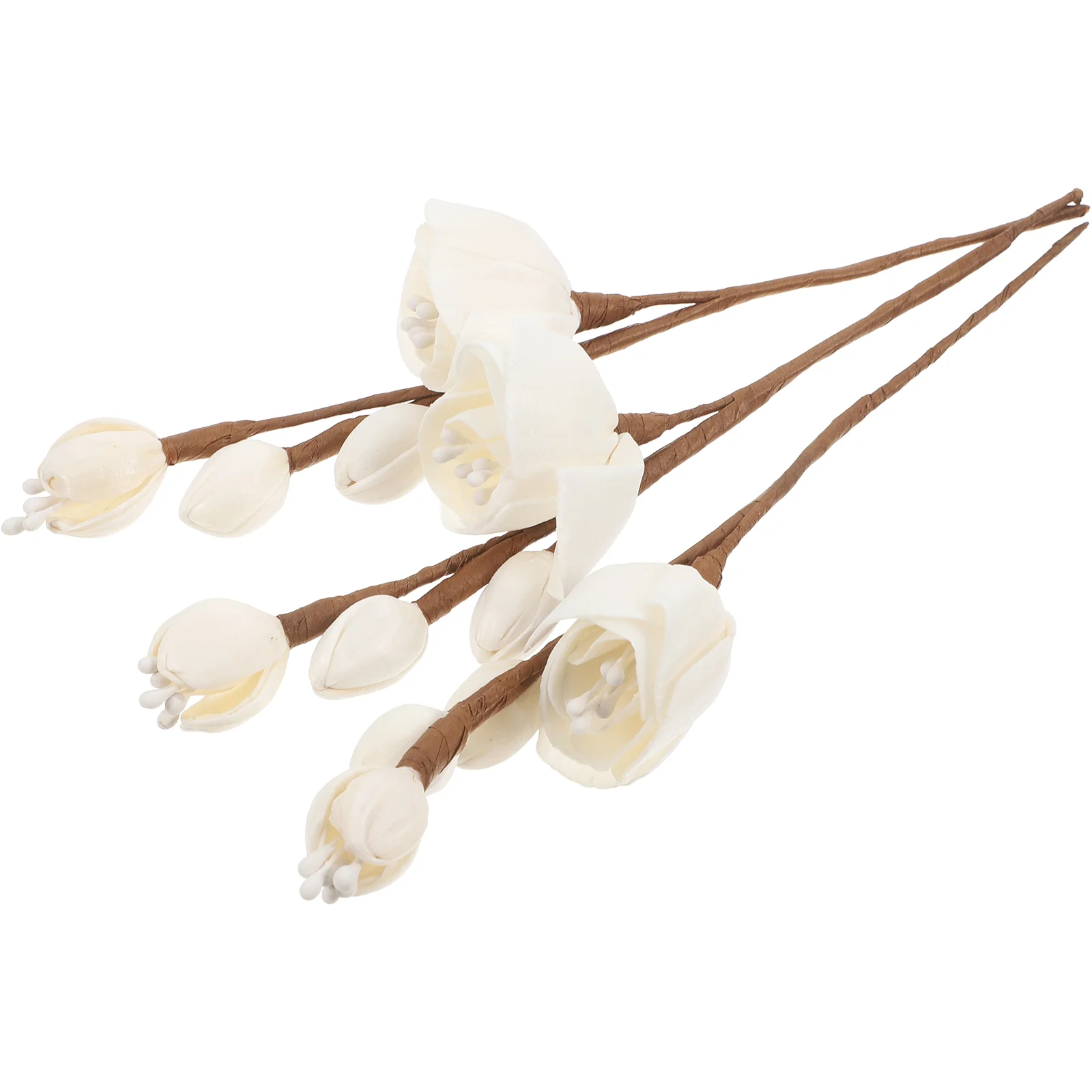 3 Pcs Home Diffusers Aromatherapy Flower Branch Oil Refill Rice Paper for Refills Arrangement Sticks Office