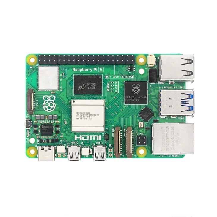 New Original Raspberry Pi 5 4GB 8GB Development Board AI Smart Module Python Programming Linux Enclosure Fan 128GB Adapter Kit