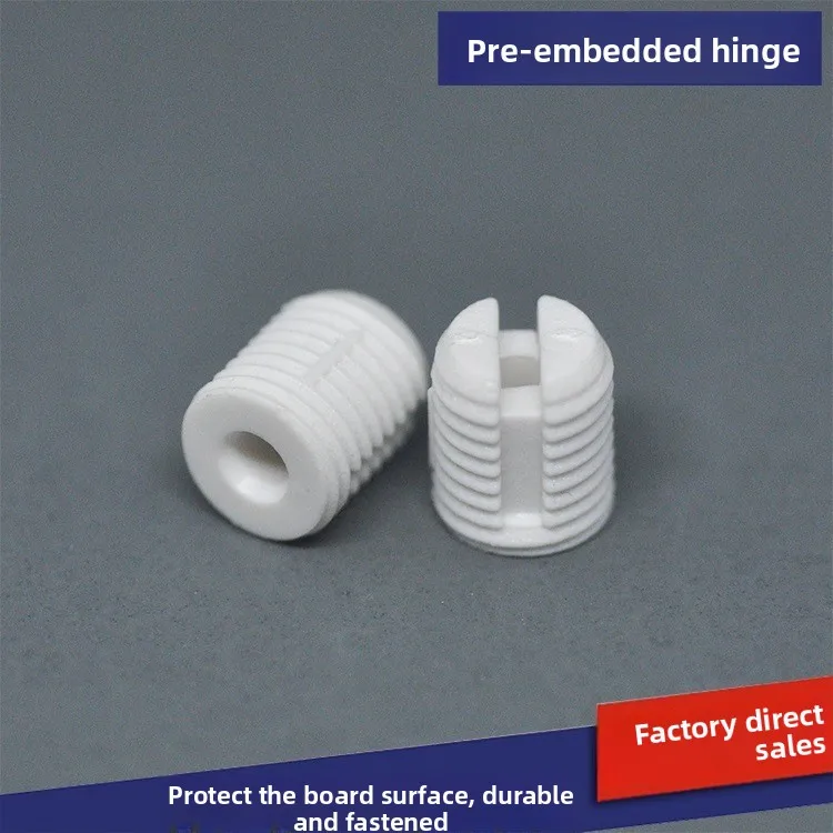 Nylon Cabinet Hinge Nut Insert Mm Furniture Hardware Unthreaded Inner Diameter Self-Tapping Screws Embedded Board Protection