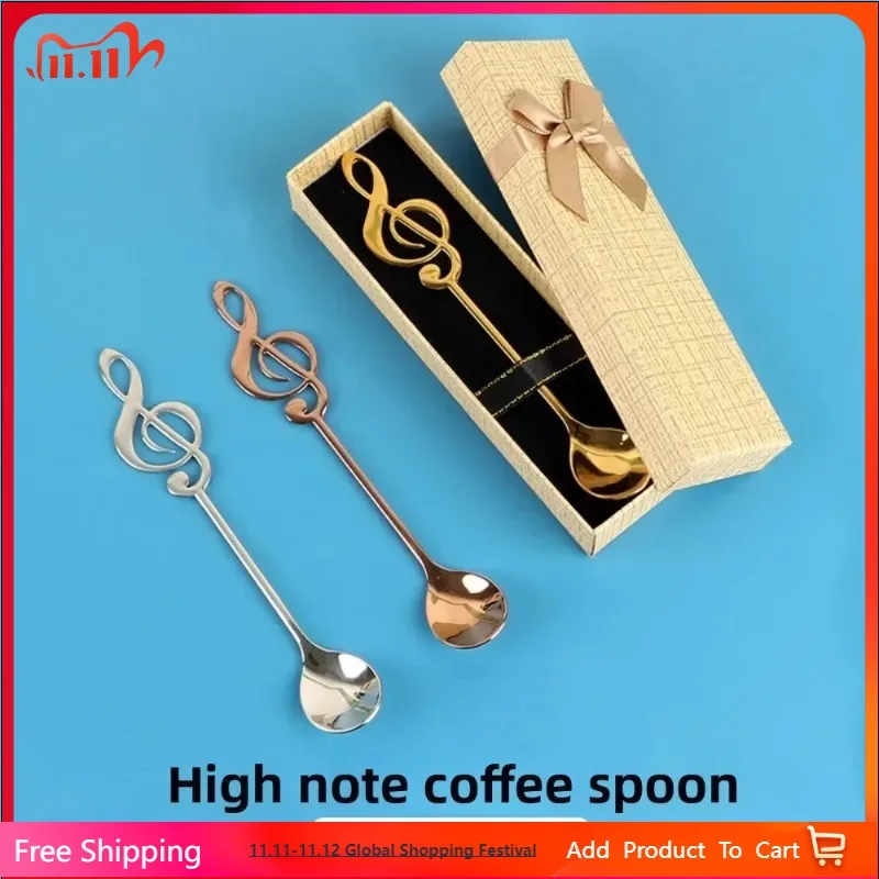 

Cute Long Handle Spoons Stainless Steel Golden Coffee Spoon Dessert Ice Cream Spoon Kitchen Food Tableware Dinner Set Wedding