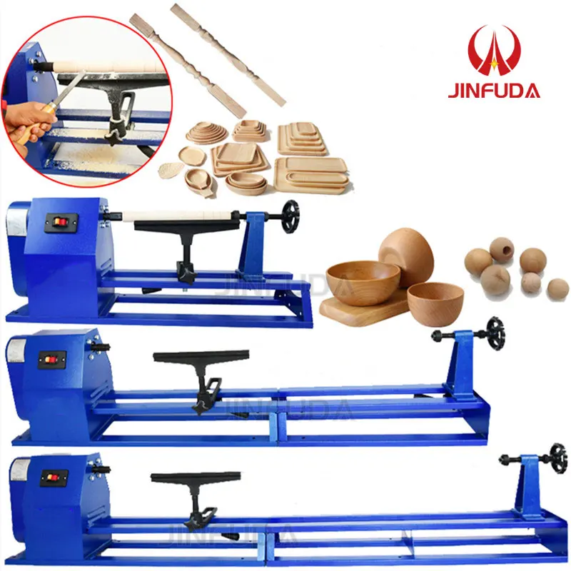 Strong Power 400mm Distance Wood Lathe Tools Mini  Automatic Wood Turning Lathe for Sale