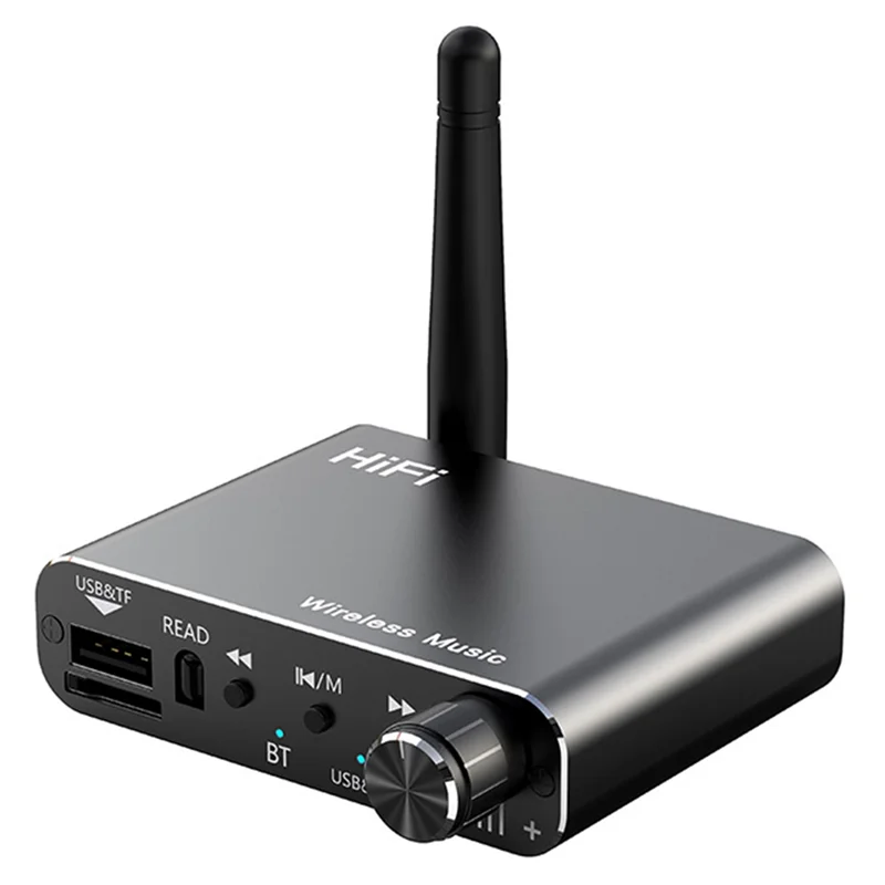 3CGRO-HIFI Stereo USB U-Disk Bluetooth 5.4 Audio Transmitter Receiver 3.5MM AUX For RCA Music Adapter DSP Decoding