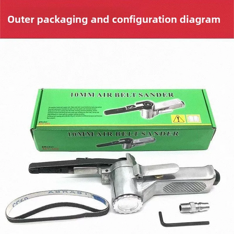 330*10mm 520*20mm Air Angle Grinding Sanding Machine with Sanding Belts for Air Compressor Sanding Tool Mini Air Belt Sander