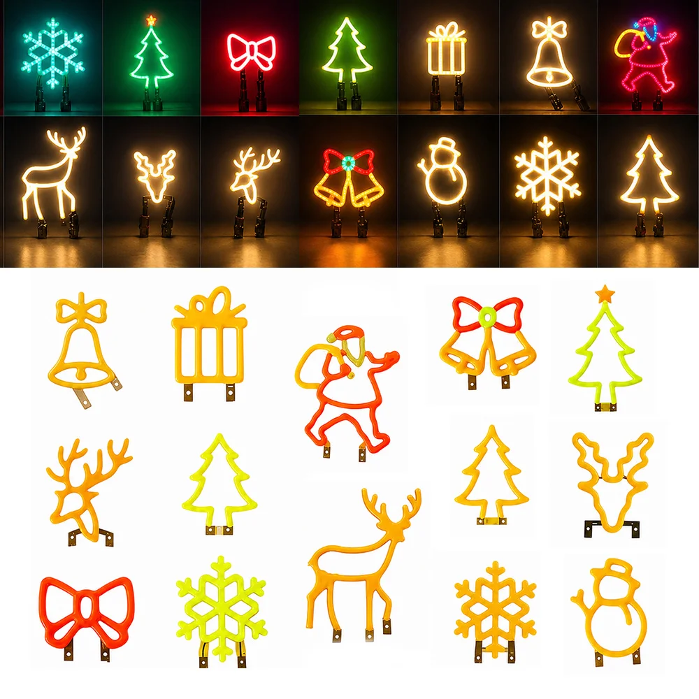 Creative Art Shape 3V Color LED COB Filament Atmosphere Lamp Shop Window Display Holiday Wedding Party Home Desk Decor Ornament