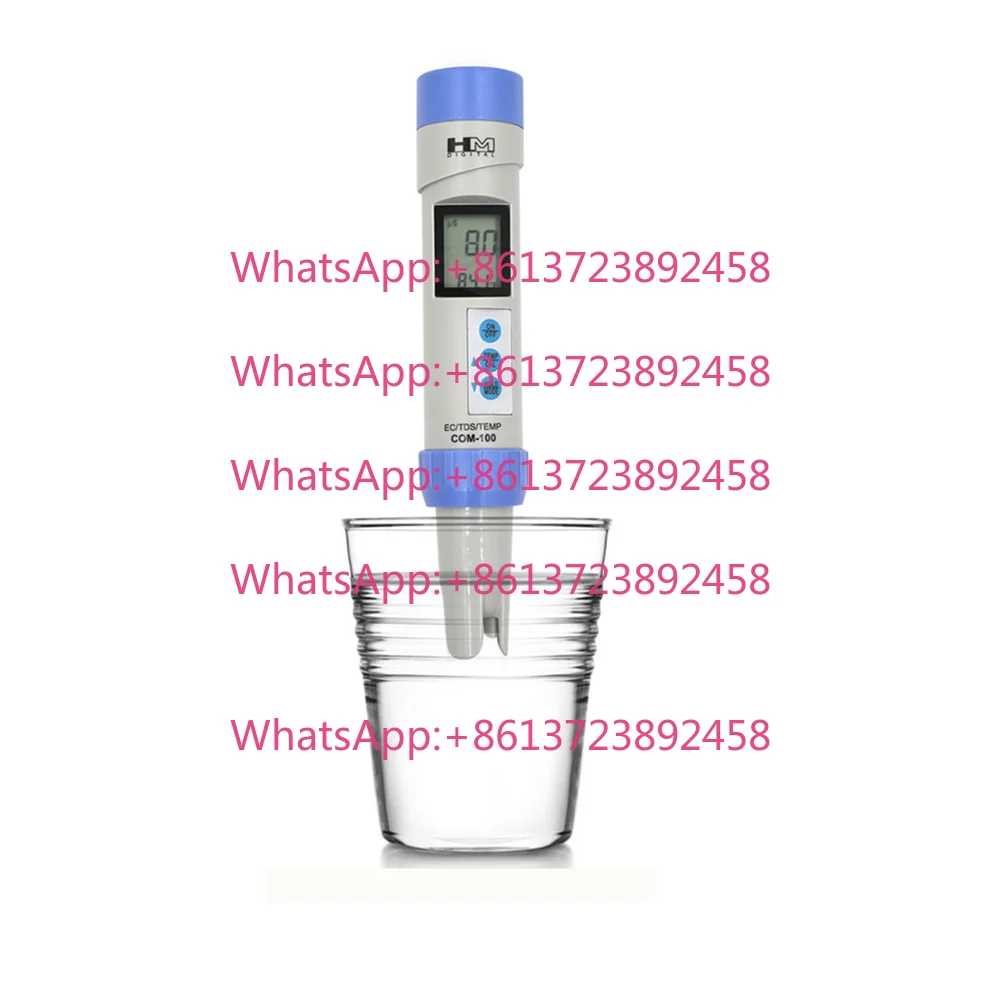 COM-100 HM Digital Waterproof 3 in 1 EC TDS Temperature Meter Tester with ATC Automatic Calibration Datahold
