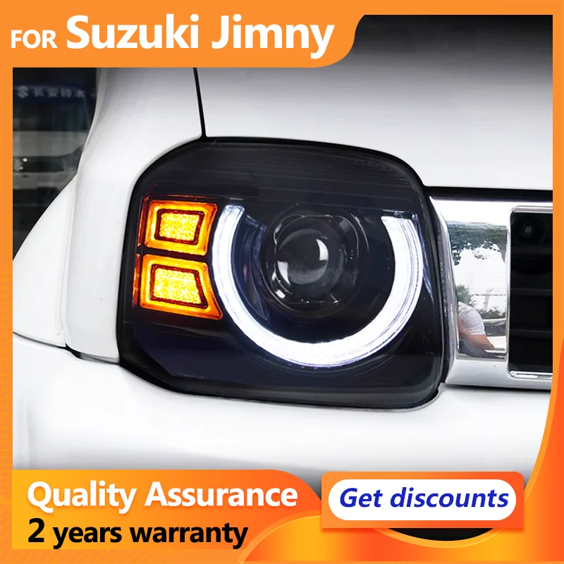 

Headlight For Suzuki Jimny LED Headlights 2007-2017 Head Lamps DRL Turn Signal LED Projector Lens Low High beam Auto Accessories