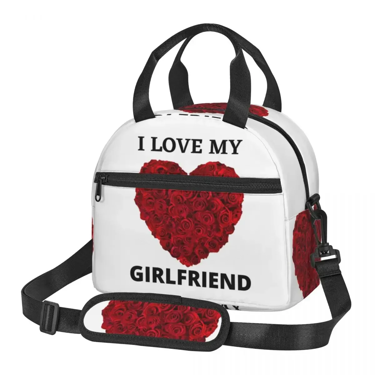 

Сумки для обеда «Я люблю свою горячую подругу», изолированная коробка для бенто, водонепроницаемая сумка для обеда, сумки для пикника, сумка-холодильник для женщин, школы