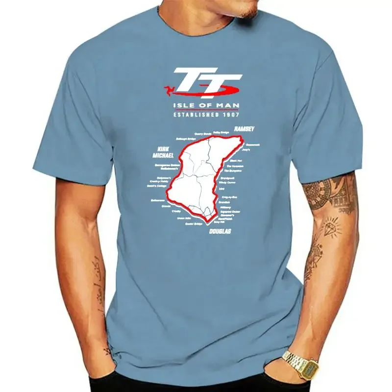 streetwear 2024 Isle Of Man TT Motorcycle T Shirts Men 2024 Fashion Short Sleeve 100% Cotton T-Shirt O Neck Classic Tees Awesome