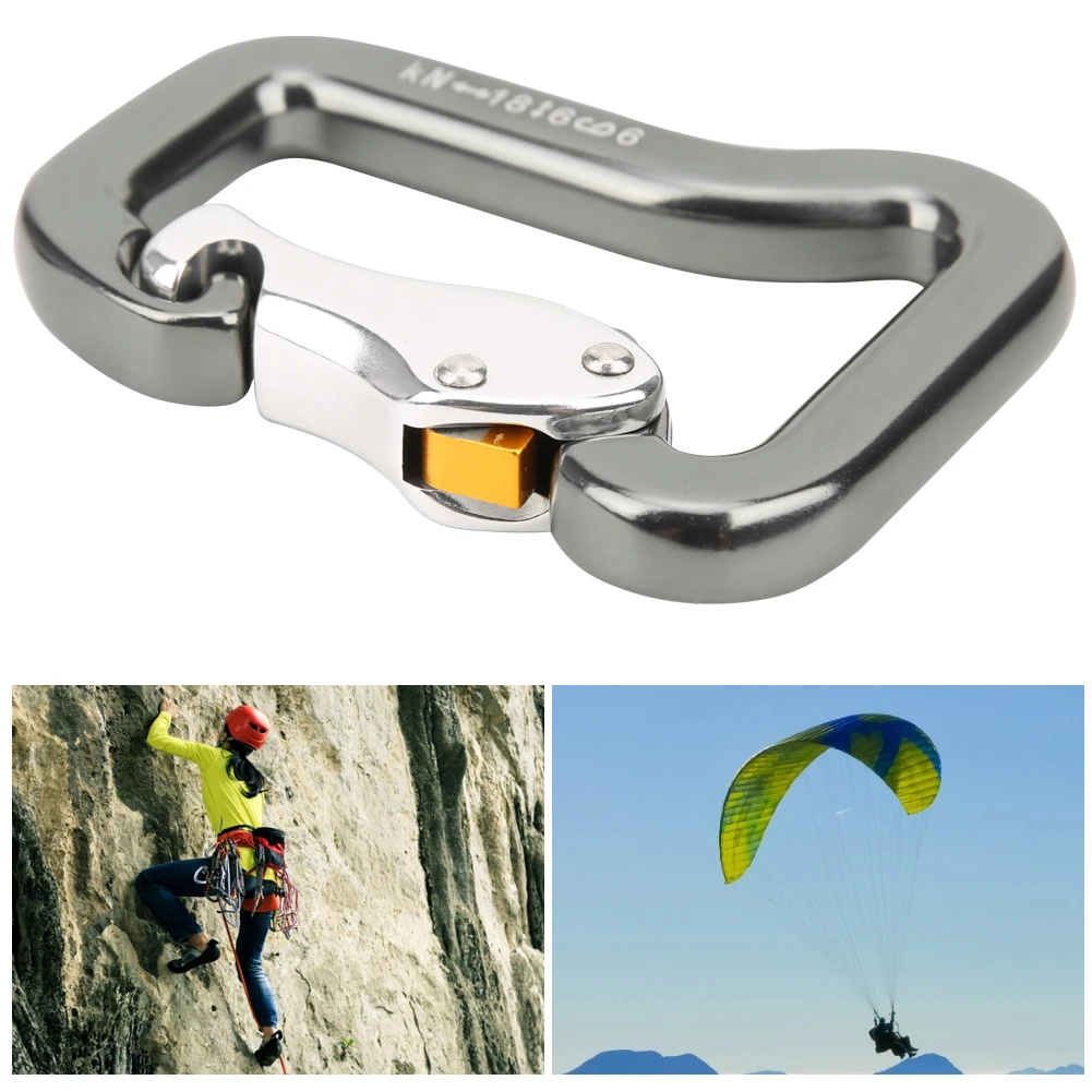 Carabiner for Outdoor Climbing, Parachute Master Lock, Dedicated Paraglider, Main Hook Accessory