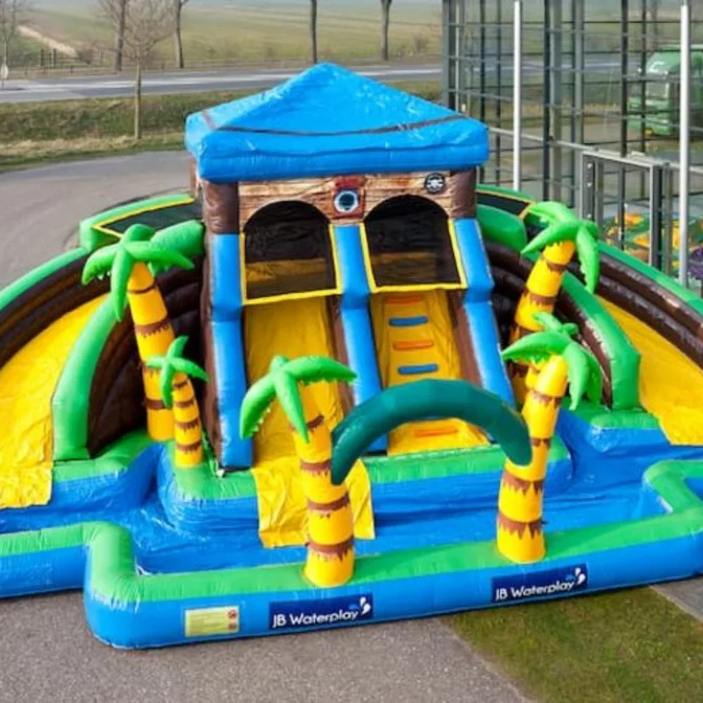 Indoor Outdoor Double Slide Wholesale Commercial Inflatable Water  For Children And Adults