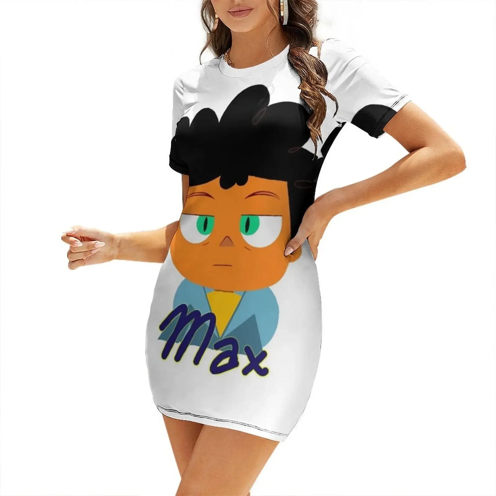 

Max - Camp Camp Short-Sleeved Dress summer dresses luxury dresses summer dress korean women Dress vintage