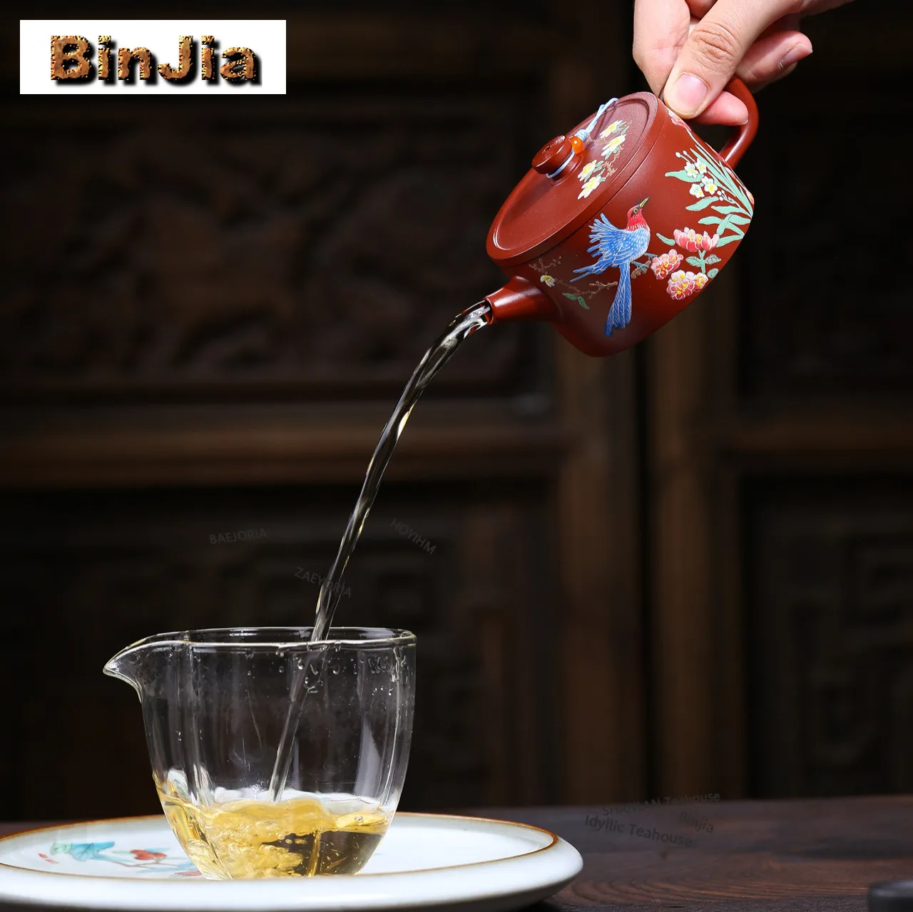 BAEJORIA 140ml Boutique Yixing Purple Clay Teapots Handmade Large Caliber Pot Raw Ore Dahongpao Mud Kettle Zisha Tea Drinkware
