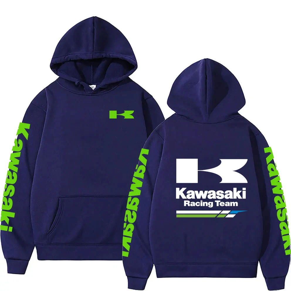 

Men's Sweatshirts with Kawasaki Motorcycle Logo Women's Casual Fashion Sweaters Couples Street Sweatshirts Spring and Autumn