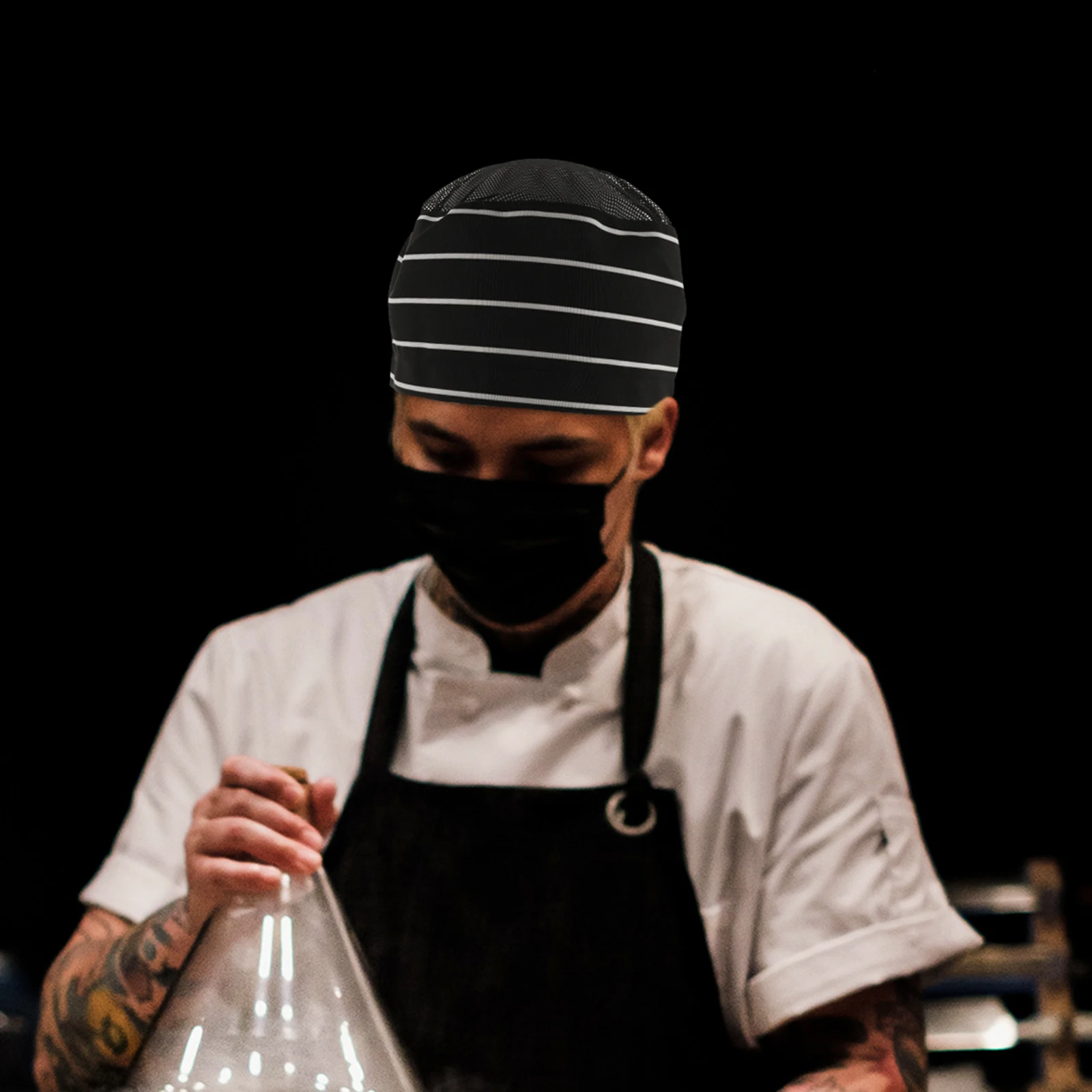 

Universal Chef Kitchen Working Hat For Restaurant Breathable Wear-Resistant Cooking Hat Suitable For Men Women Hotel Barbecue