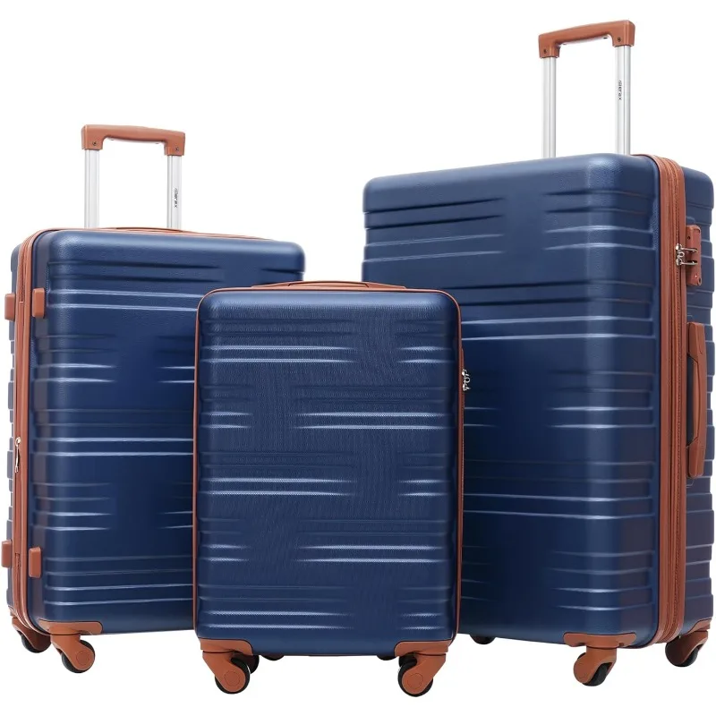 

Luggage Sets 3 piece Carry on Luggage Suitcase Sets of 3, Hard Case Luggage Sets Clearance Expandable