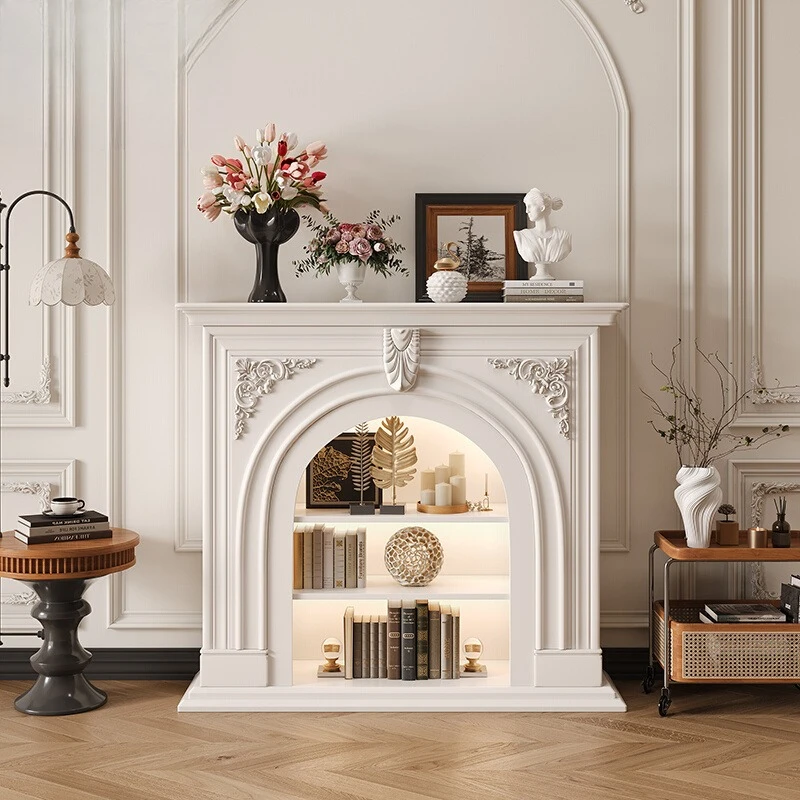 

French Decorative Fireplace Living Room Entrance Household Luxury TV Cabinet Hotel Modern Stojaki Telewizyjne Furniture Home