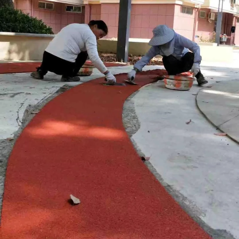 Pista da Corsa Antiscivolo Durevole in Granuli di Gomma EPDM Rossa per Superfici Sportive FN-PA-24061401