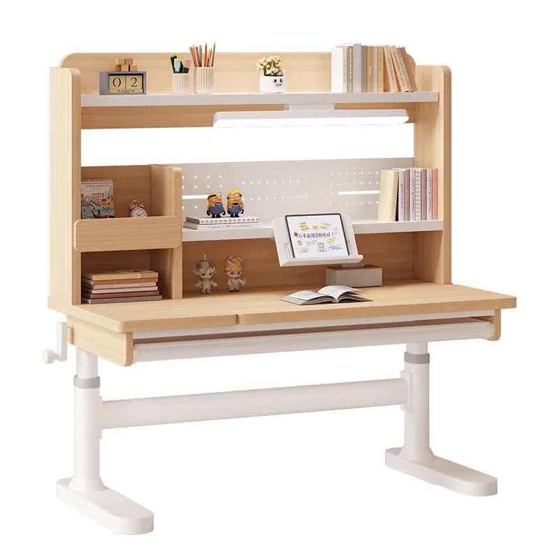 Study table Lifting writing table Primary school students Home desk Homework table Simple desks and chairs