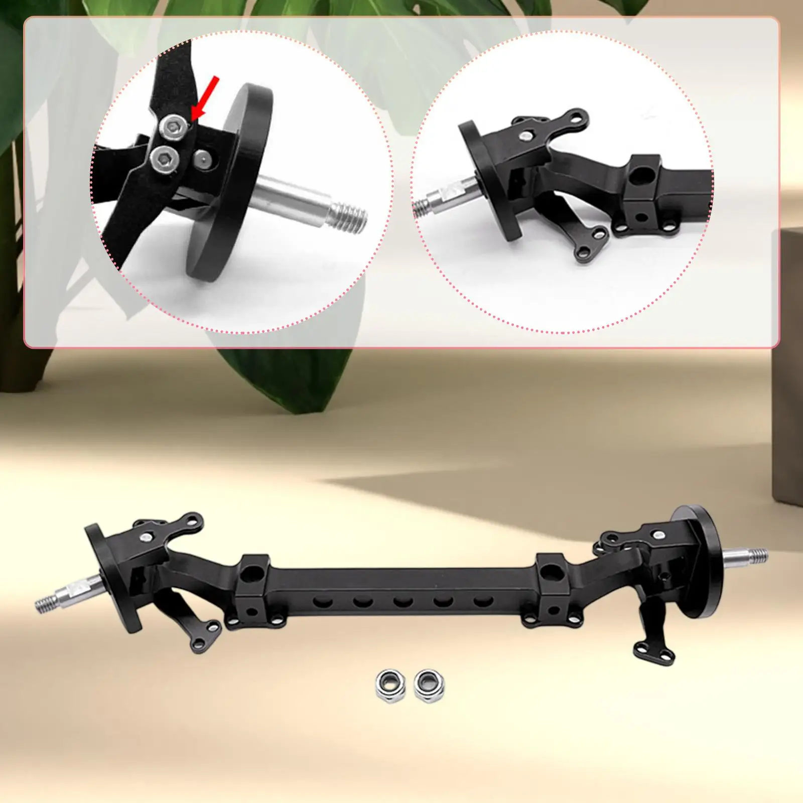 1/14 トレーラー無動力前輪車軸、無動力 RC 前輪車軸キャスターシミュレーション車軸 1 14 スケール RC トラック車軸