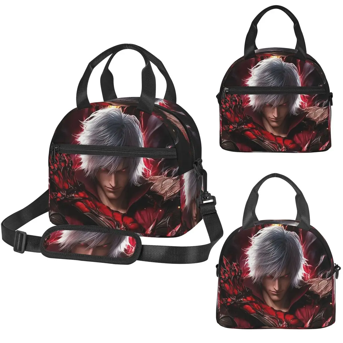 Devil May Cry Game Insulated Lunch Bag for Women Office Cooler Thermal Box Tote Portable Lunch Boxes