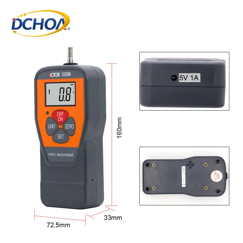 DCHOA PPF Film Puncture Tester Digital Tension Gauge Manual Testing Instrument for Paint Protection Film Strength Inspection