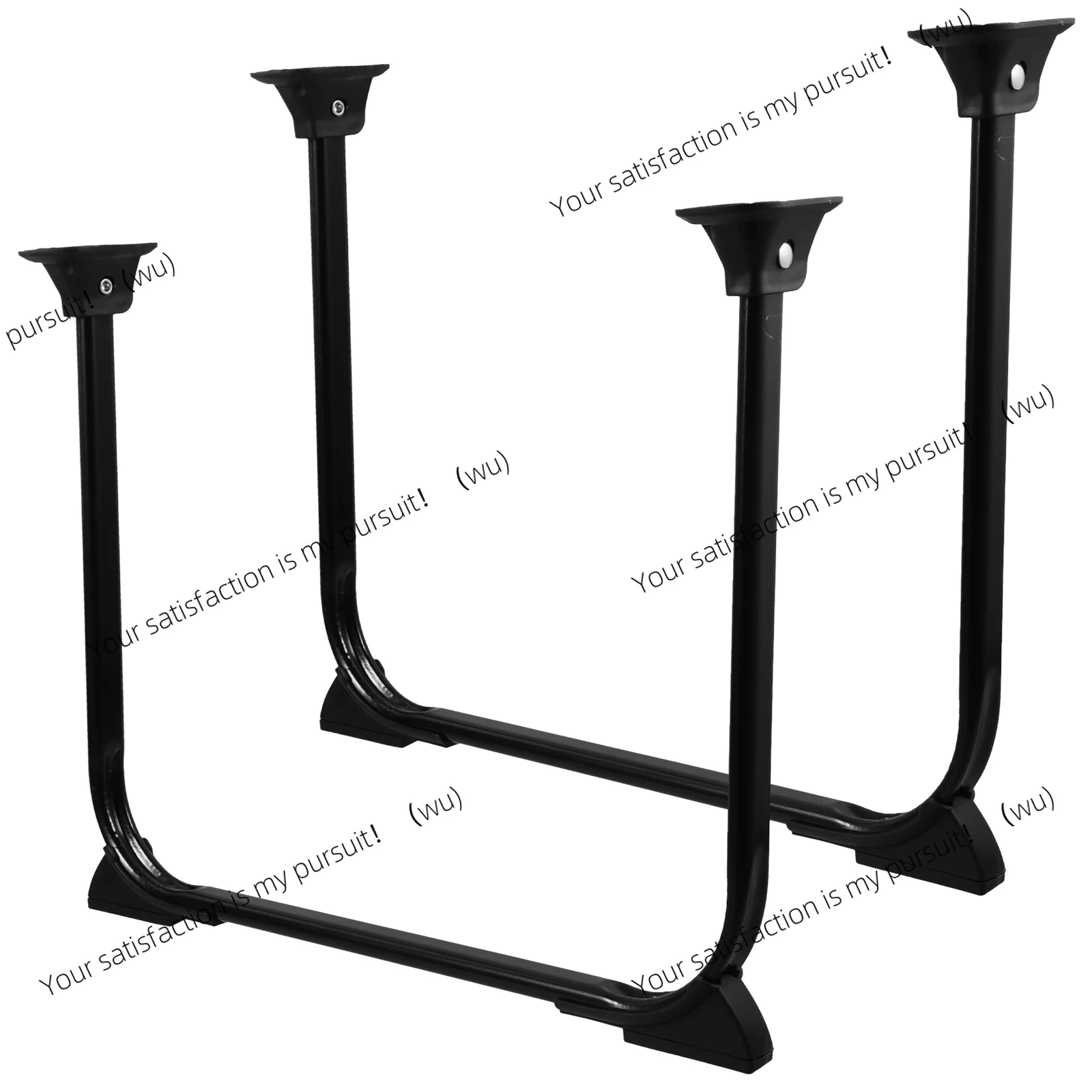 2pcs Folding Bracket Table Legs Heavy Duty Foldable U Shape Coffee Table Legs Iron for Outdoor Indoor Home Use Durable Easy