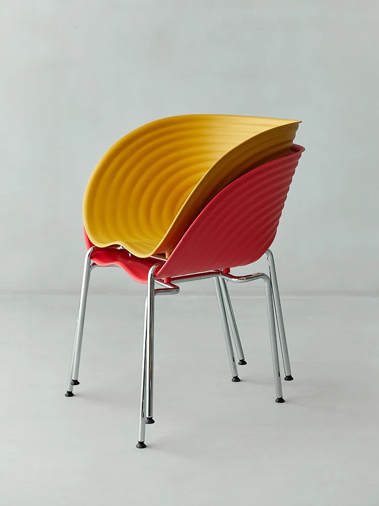 %Mokamoka Shell Chair Internet Celebrity Inspired Minimalist Modern Dining Chair Home Furniture Negotiation Reception