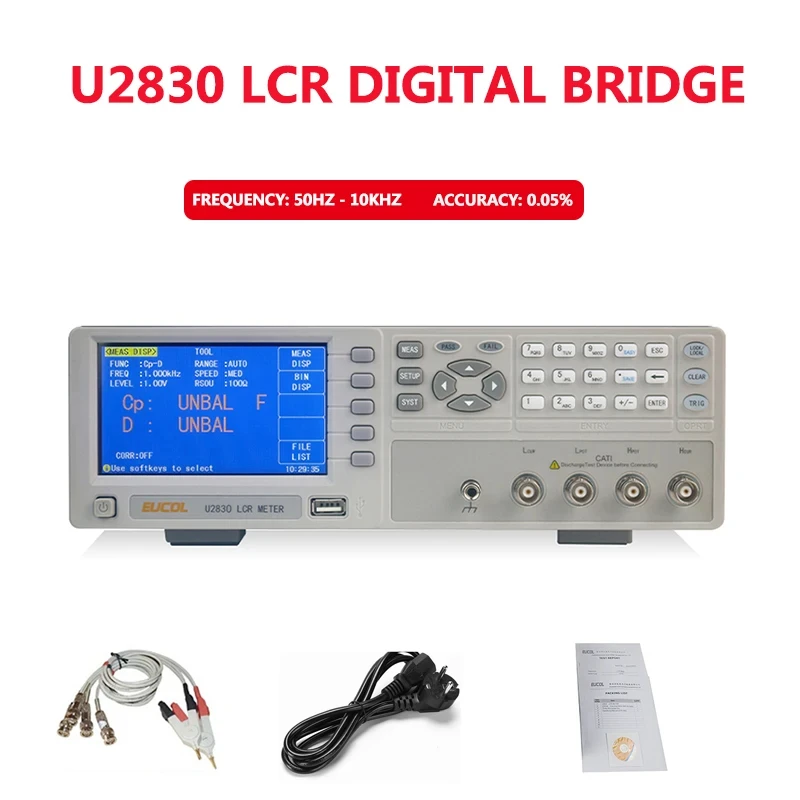 LCR Digitális bridge10khz Digitális Bolygótartó Ellenállóképesség Kapacitás Indukciótényező teszter