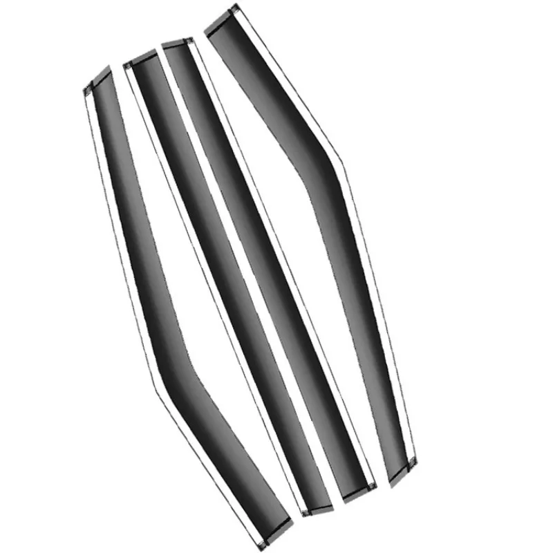 

for XPeng X9 Car Window Visors Custom Deflectors Auto Accessories Rain Guards Stainless Steel Trim 4Pcs