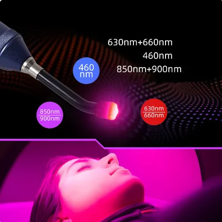 2024 NEW Red Light Therapy Machine for Cold Sore and Canker Sore Treatment Infrared Red Light Therapy Device Stainless