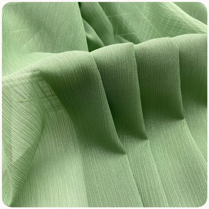 

Silver-threaded glittering and dense bright silk fabric light transparent Hanfu clothing accessories shoe materials